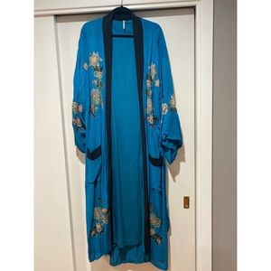 Free People Embroidered Kimono